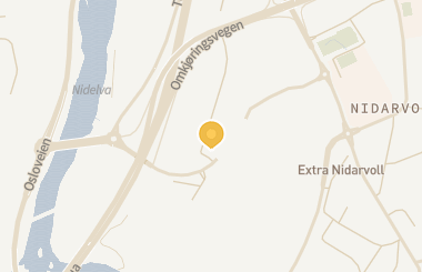 Kart med med nål på restauranten