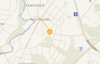 Kart med med nål på restauranten