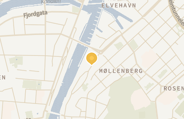 Kart med med nål på restauranten