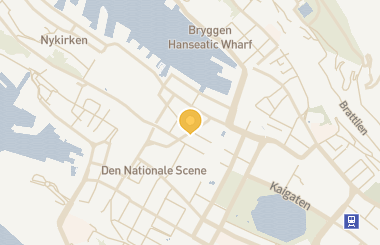 Kart med med nål på restauranten