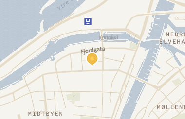 Kart med med nål på restauranten