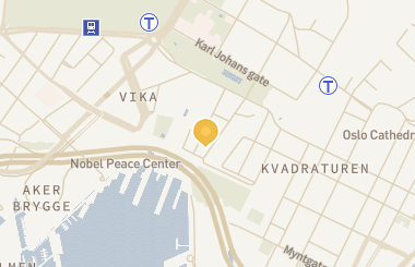 Kart med med nål på restauranten