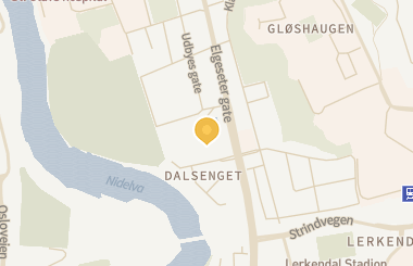 Kart med med nål på restauranten