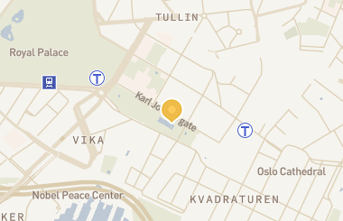 Kart med med nål på restauranten