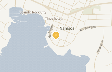 Kart med med nål på restauranten