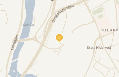 Kart med med nål på restauranten