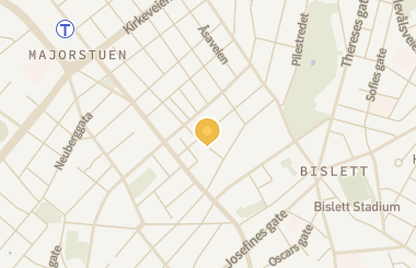 Kart med med nål på restauranten