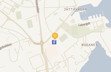 Kart med med nål på restauranten