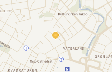 Kart med med nål på restauranten