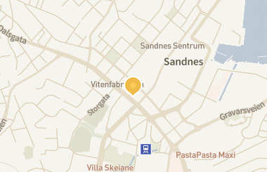 Kart med med nål på restauranten