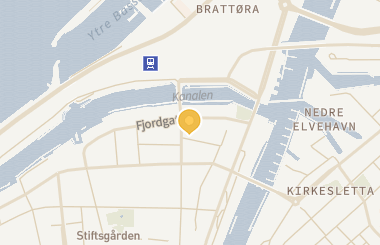 Kart med med nål på restauranten