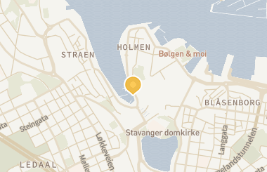 Kart med med nål på restauranten