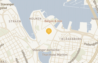 Kart med med nål på restauranten