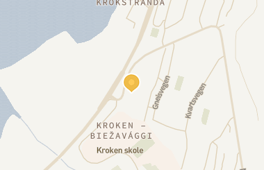 Kart med med nål på restauranten