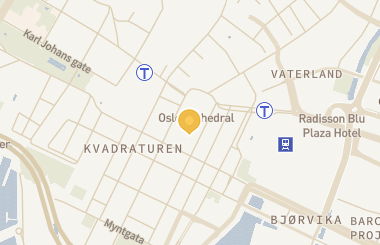 Kart med med nål på restauranten