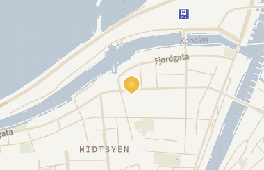 Kart med med nål på restauranten