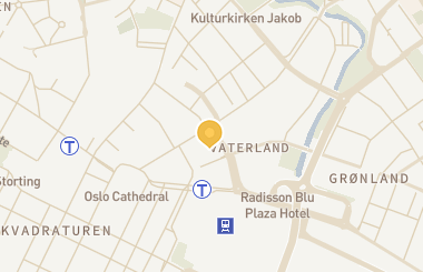 Kart med med nål på restauranten