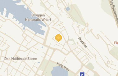 Kart med med nål på restauranten