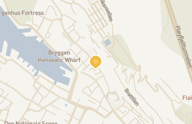 Kart med med nål på restauranten