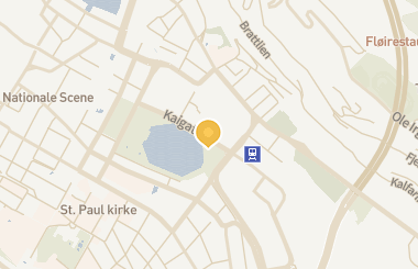 Kart med med nål på restauranten