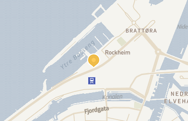 Kart med med nål på restauranten