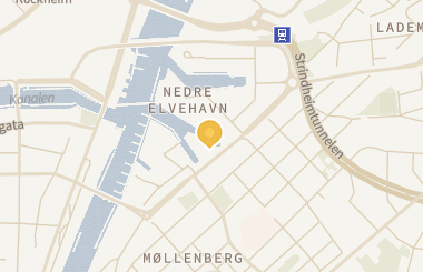 Kart med med nål på restauranten