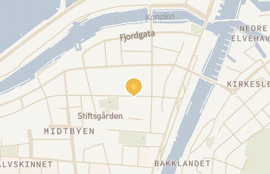 Kart med med nål på restauranten