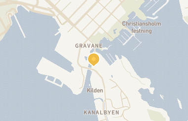 Kart med med nål på restauranten