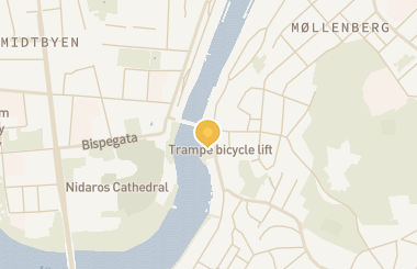 Kart med med nål på restauranten