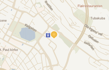 Kart med med nål på restauranten