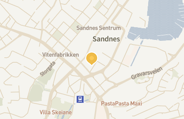 Kart med med nål på restauranten