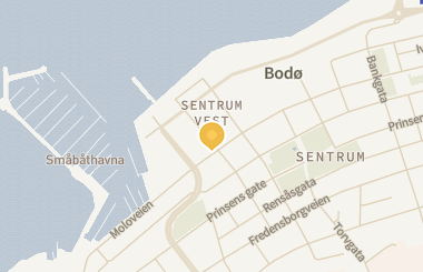 Kart med med nål på restauranten