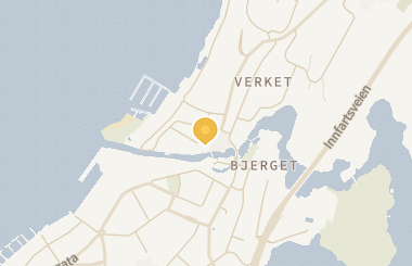 Kart med med nål på restauranten