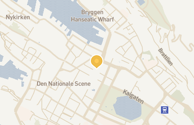 Kart med med nål på restauranten