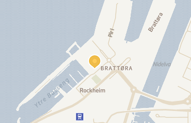 Kart med med nål på restauranten