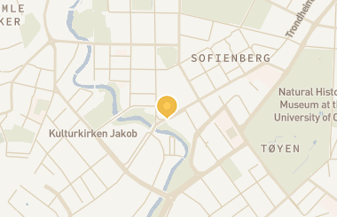 Kart med med nål på restauranten