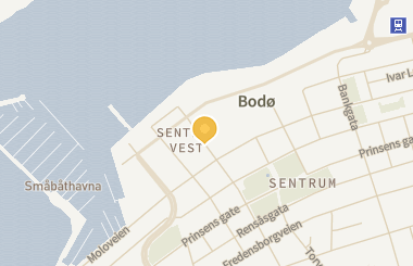 Kart med med nål på restauranten