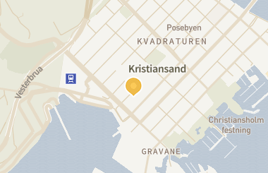 Kart med med nål på restauranten