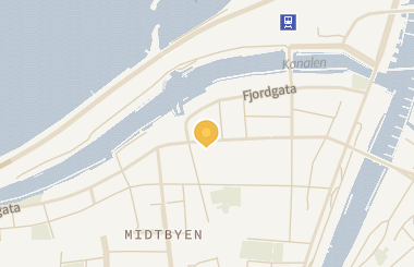 Kart med med nål på restauranten