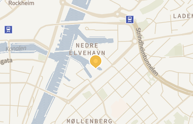 Kart med med nål på restauranten