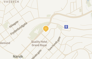 Kart med med nål på restauranten