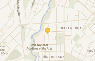 Kart med med nål på restaurantene