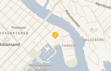 Kart med med nål på restauranten