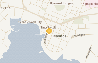 Kart med med nål på restauranten