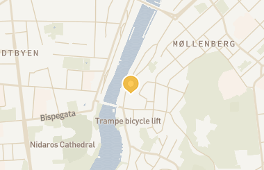 Kart med med nål på restauranten