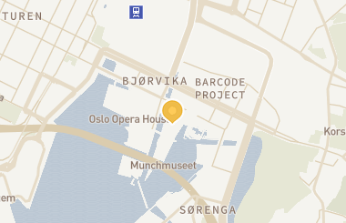 Kart med med nål på restauranten