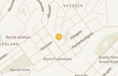 Kart med med nål på restauranten