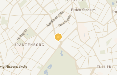 Kart med med nål på restauranten