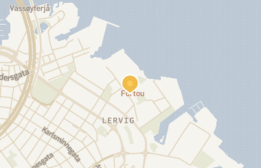 Kart med med nål på restauranten