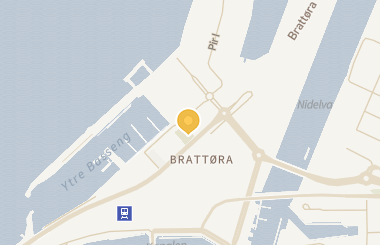 Kart med med nål på restauranten